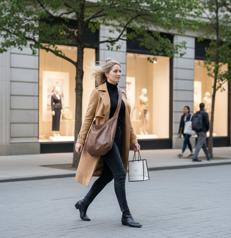 Leather Crossbody Bag | Everyday Luxury Purse, Made in Canada | ESIA