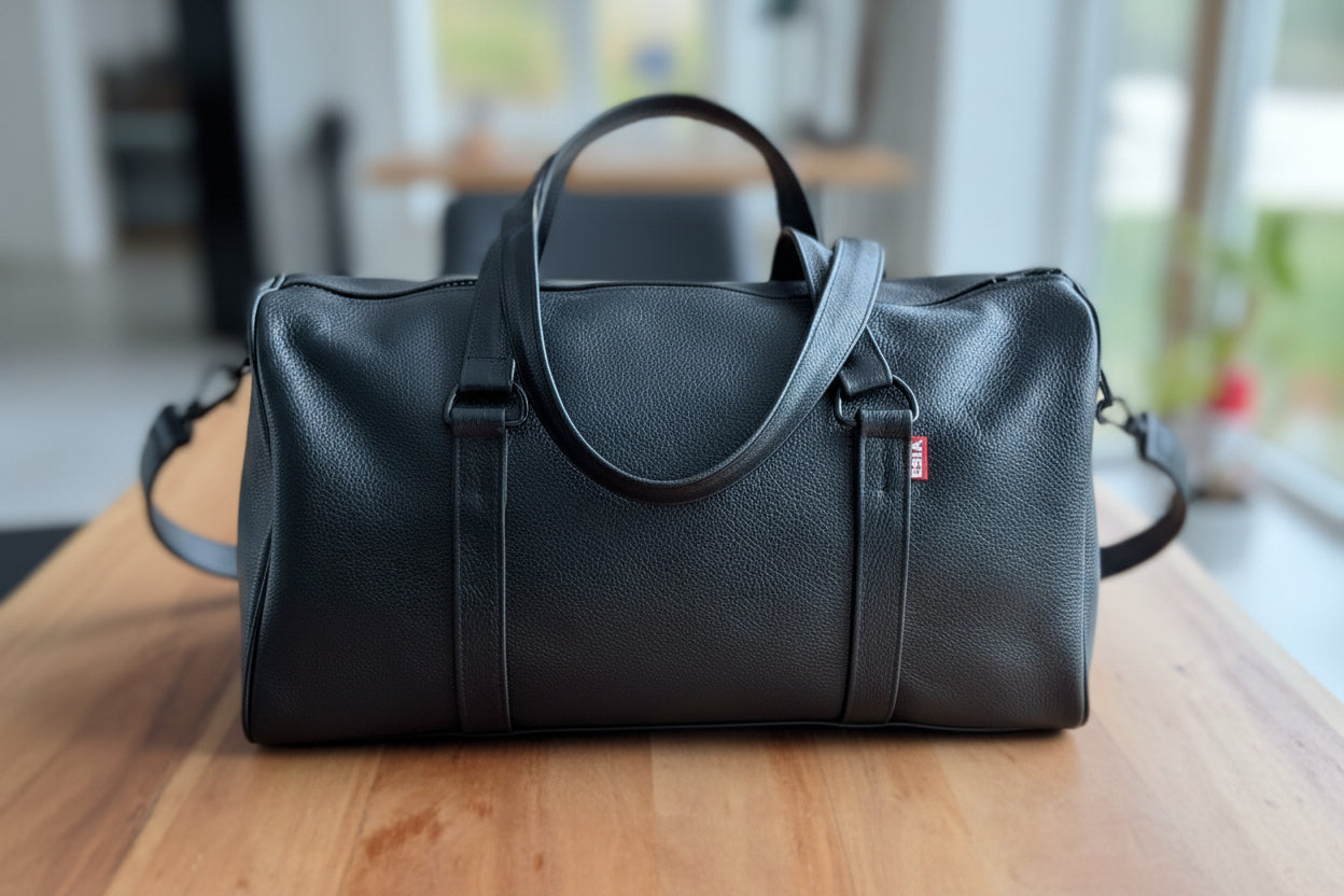 Luxury Leather Duffel Bag — Genuine Travel Bag, Made in Canada | ESIA