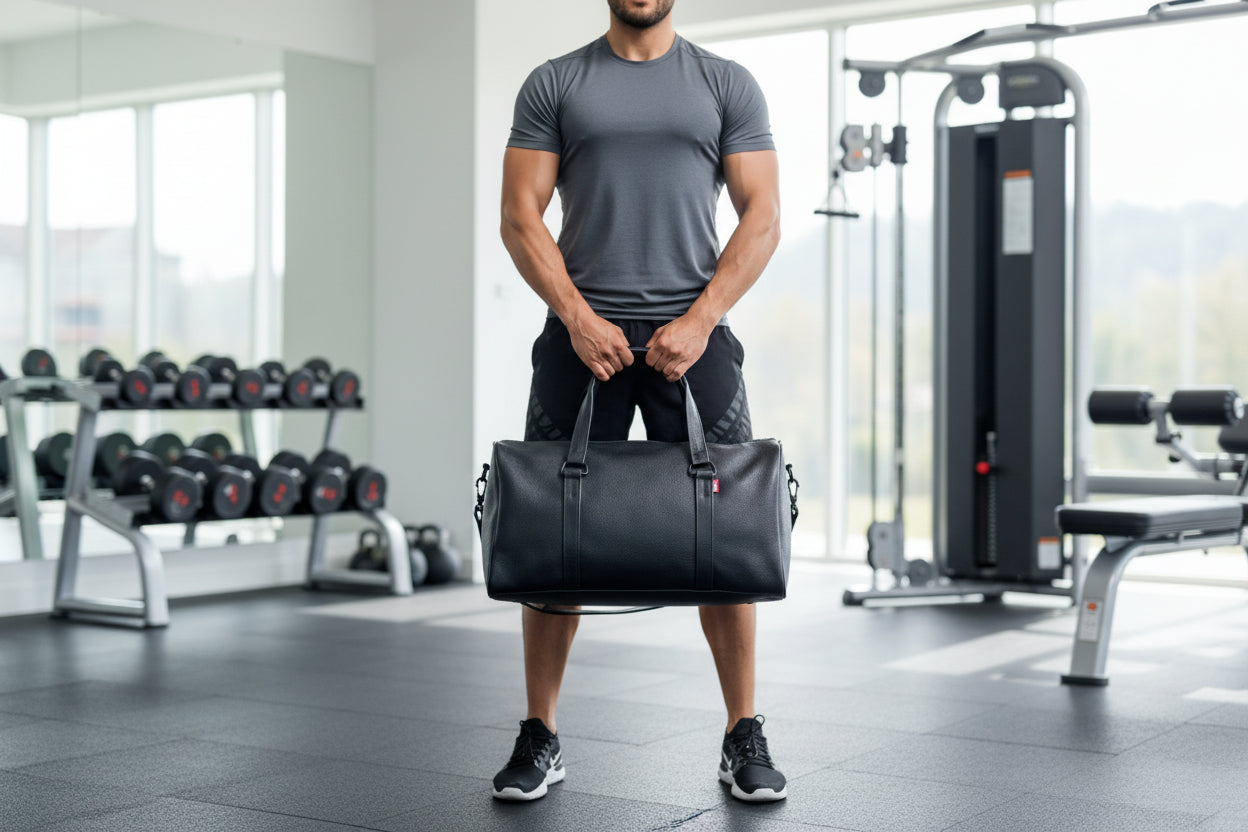 genuine leather duffel bag Canada Gym bag, travel bag